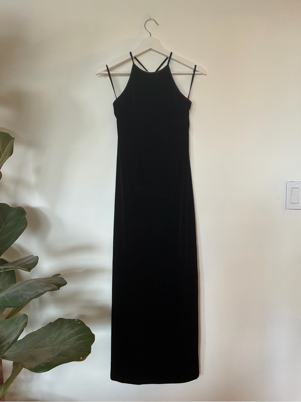 Jacob racerback velvet dress